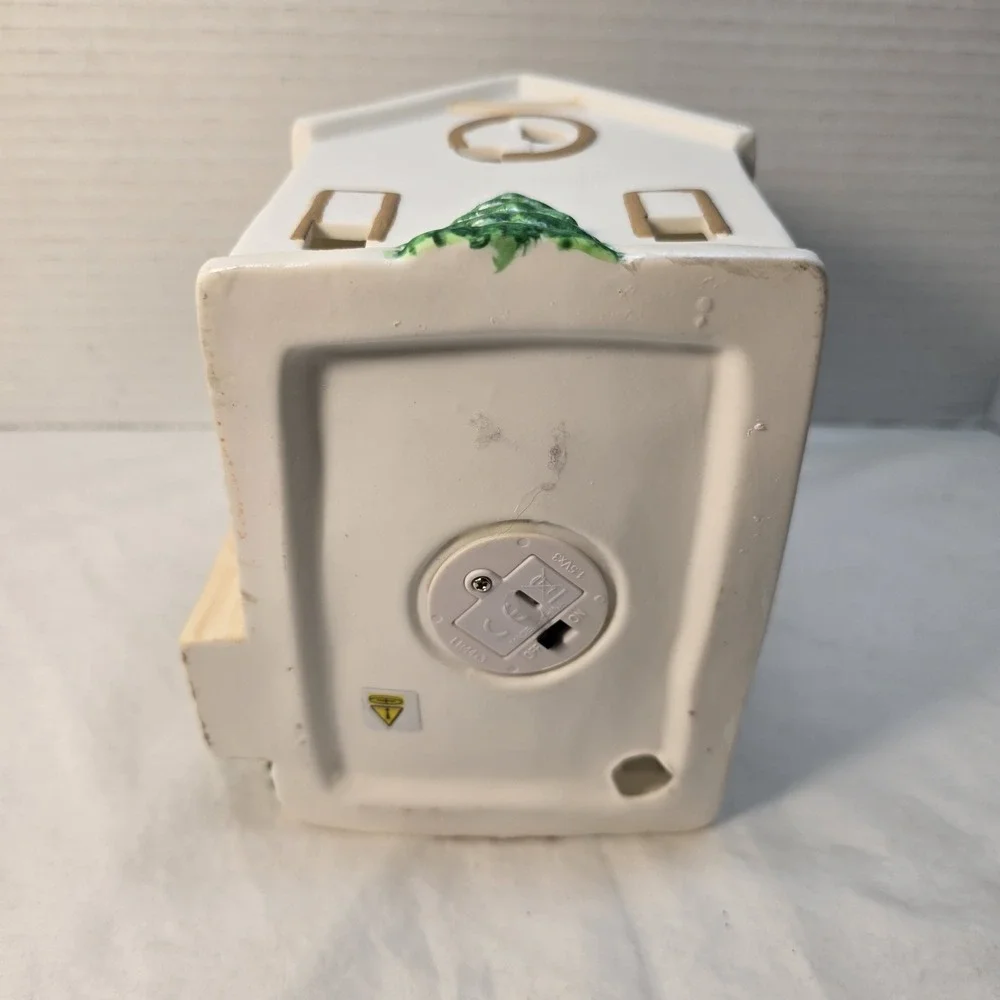 Ceramic Christmas Church House Village Decoration with Wreath‎ Bell Tower